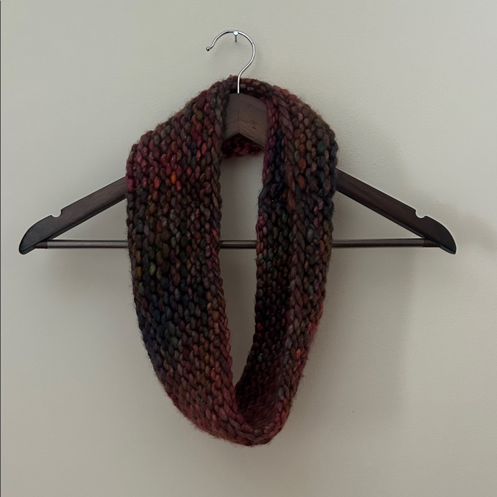 Multicolor Knit Infinity Scarf